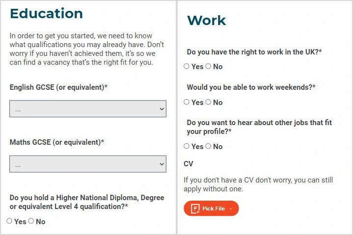 Education and Work Details
